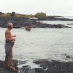 Ben Hauanio crossing the net at Keauhou
